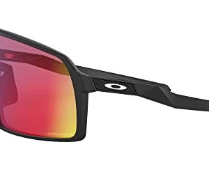 Oakley Men's OO9406 Sutro Rectangular Sunglasses, Matte Black/Prizm Road, 37 mm