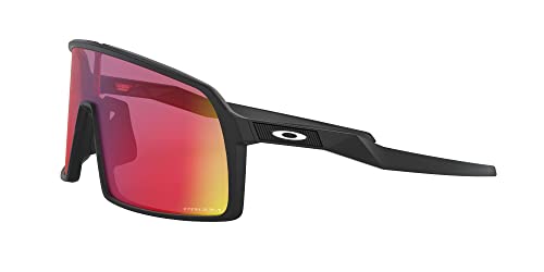 Oakley Men's OO9406 Sutro Rectangular Sunglasses, Matte Black/Prizm Road, 37 mm