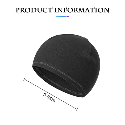 1 Pack Helmet Liner Skull Caps for Women Men, Sweat Wicking Caps, Cold Weather, Wind, Dust Protection, Out Door Sport Hat Fits Under Helmets (Black)
