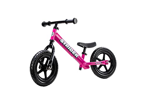 Strider - 12 Classic No-Pedal Balance Bike, Ages 18 Months to 3 Years, Pink