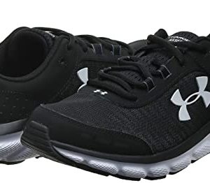 Under Armour Men's Charged Assert 8 , Black (001)/White , 10.5 Wide