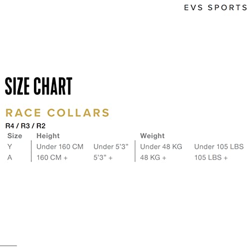 EVS Sports R4-BK-A Sports R4 Race Collar (Black, Adult)