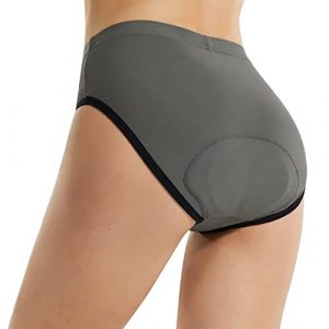 BALEAF Women's Cycling Underwear Padded Bike Shorts Biking Bicycle Clothing Gear Briefs Spin Undershorts Grey Size XXL