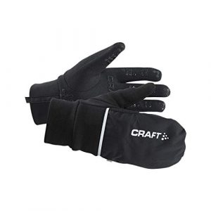 Craft Hybrid Weather 2-in-1 Bike Cycling Mitten Gloves, Black, X-Large