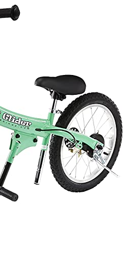 Glide Bikes Kid's Go Glider Balance Bike, Green, 16-Inch