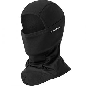 ROCKBROS Balaclava Ski Mask for Men Women Winter Face Mask Cold Weather Thermal Fleece Hood Full Face Cover Mask Windproof for Cycling Motorcycle Helmet Outdoor Black