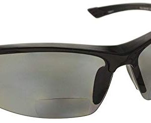 Fiore La Jolla Bifocal Polarized Reading Sunglasses TR90 Readers for Men and Women [Black, 2.00]