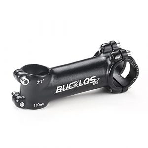 BUCKLOS BK1 MTB Stem 31.8mm 7/17/22 Degree Aluminum Alloy Bike Stem, 60-100mm Super Light Black Mountain Bike Stem, Suitable for XC BMX Road Bike Cycling Bicycle Handlebar Stem