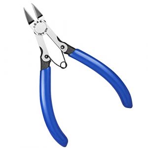 IGAN-330 Wire Flush Cutters, Electronic Model Sprue Wire Clippers, Ultra Sharp and Precision CR-V Side Cutting nippers, Ideal for Clean Cut and Precision Cutting Needs