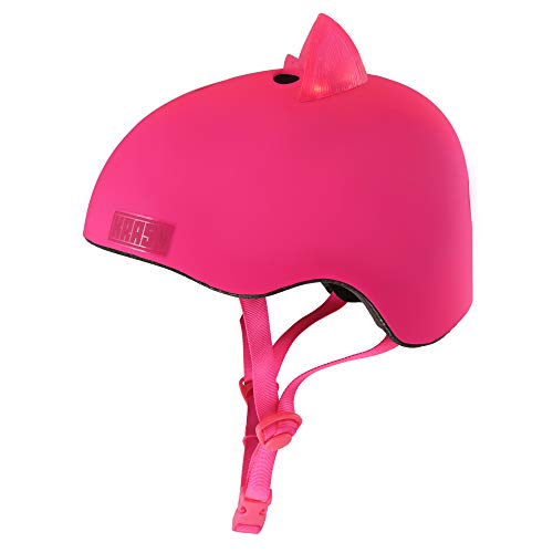 Krash! Bright Meow LED Pink Youth 8+ Helmet
