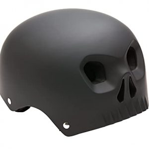 Mongoose Street Hardshell Skull Youth Bike Helmet, Matte Black