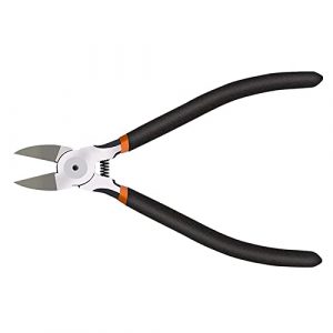 BOENFU Wire Flush Cutter, Flush Cut Pliers, Heavy Duty Small Side Cutting Pliers, Wire Cutters for Crafts, Floral, Jewelry, Filament Clippers, Precision Electronic Wire Snips, Model Nipper, 6 inches