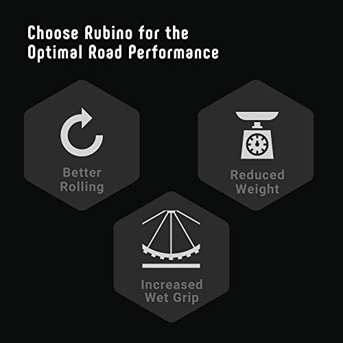 Vittoria Rubino Pro IV Graphene 2.0 Tire Set with Inner Tubes - Includes 2 Performance Road Bike Tires (700x25c) Plus 2 Standard Tubes (700X20/28 48mm)- Foldable Bicycle Tire Set (Full Black)