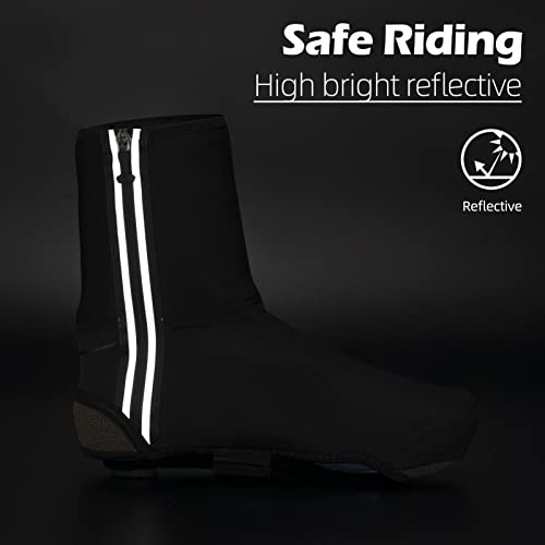 ROCKBROS Cycling Shoe Covers Winter Shoes Cover Windproof Bike Bicycle Overshoes for Men Women Thermal Warmer