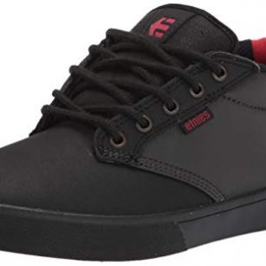 Etnies mens Jameson Mid Crank Mtb Bike Skate Shoe, Black/Dark Grey/Red, 14 US