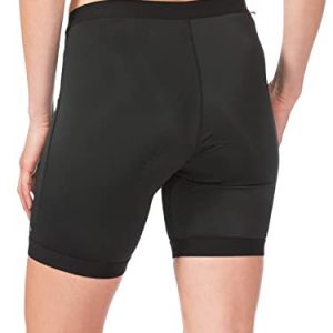Terry Cycling Universal 5 Inch Inseam Bike Liner - Women's Padded Cycling Short - Wear Under Skirts, Dresses or Shorts, Black - X-Large
