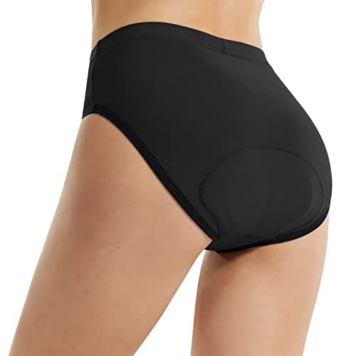 BALEAF Women's Cycling Underwear Padded Bike Shorts Biking Bicycle Clothing Gear Briefs Spin Undershorts Black Size L
