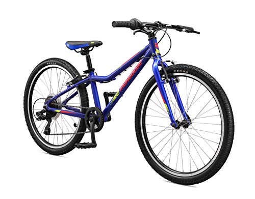 Mongoose Cipher Kids Mountain Bike Blue, 24-Inch Wheels