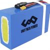 UPP Ebike Battery 52V 20AH Waterproof Lithium Battery Pack with Charger for 1500W 1000W 750W Ebike, Go Kart, Scooter
