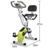 leikefitness LEIKE X Bike Ultra-Quiet Folding Exercise Bike, Magnetic Upright Bicycle with Heart Rate,LCD Monitor and easy to assemble 2200 (YELLOW)