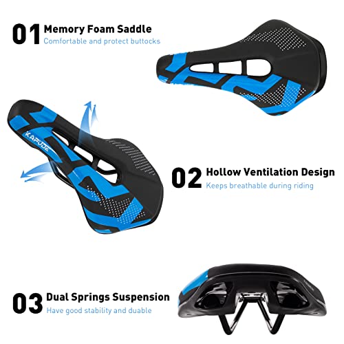 Mountain Bike Seat Bicycle Saddle Comfortable Memory Foam Cushion for MTB BMX Road Riding Specialized