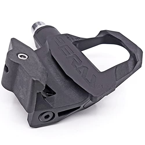 Carbon Road Bike Pedals Peloton Pedal Clipless Pedals Road Cycling Pedals with Cleats and Wrench Compatible with Look Keo (Black-288g with Cleats)