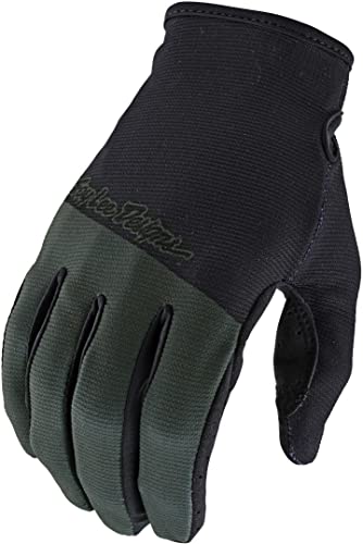 Troy Lee Designs Flowline Men's Off-Road BMX Cycling Gloves - Olive / 2X-Large