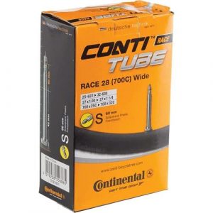 Continental 60mm Presta Valve Tube, Black, 700 x 25-32cc