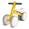 XJD Baby Balance Bikes for 10-36 Months Boy Girl Adjustable Height Toddler Bike Infant No Pedal 4 Wheels Bicycle First Birthday Gift Baby Toys for 1 Year Old Children Walker, Yellow Dragon