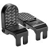 TOBWOLF 1 Pair 10MM U Slot Bicyle Rear Pedals Folding Foldable Non-Slip Rear Seat Footrest Pedals Cycling Accessories for Mountain Bike Electric Bicycle Foot Pegs