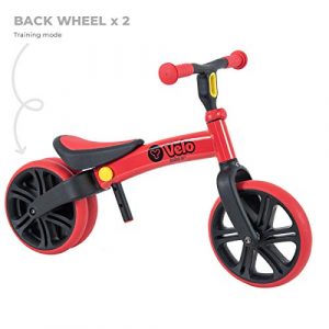 Yvolution Y Velo Junior Toddler Bike | No-Pedal Balance Bike | Ages 18 Months to 4 Years (red New), Small