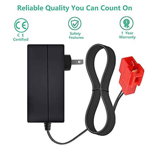 New 6 Volt Battery Charger for BMX X6 Kid TRAX Disney GMC Dinsney Wal-Mart Kid TRAX Moto ATV Quad Disney Ride On Car Red Square Plug, 6V Kids Ride On Car Charger
