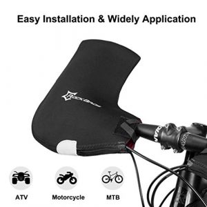 ROCKBROS Handlebar Mittens Cold Weather Mountain Bike Handlebar Mittens Windproof & Coldproof Commuter MTB Bicycle Bar Warmer Covers