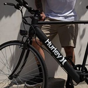 Hurley Carve Electric Urban Single Speed E-Bike 700C Bicycle (Charcoal, Large / 21 Fits 5'10