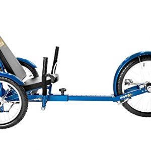 Mobo Triton Pro Adult Tricycle. Recumbent Trike. Adaptive 3-Wheel Bike Men Women, Royal Blue,28 x 29 x 48 inches (61” Extended)