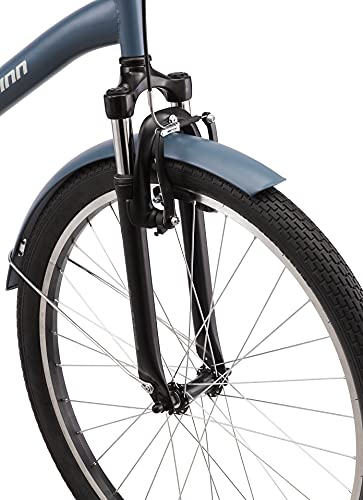 Schwinn Regioneer Mens Hybrid Comfort Bike, 26-Inch Wheels, 7 Speed, 17-Inch Steel Frame, Alloy Linear Brakes, Blue