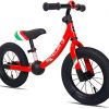KOOKIDO Balance Bike with Air Tires, Kids Bike Without Pedal, 12 inch Bike for Kids Ages 3-5 (Vibrant Red)