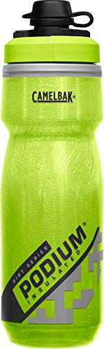 CamelBak Podium Dirt Series Chill Insulated Bike Water Bottle - Squeeze Bottle - 21oz, Lime