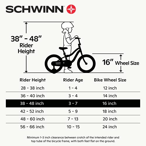 Schwinn Hopscotch Quick Build Kids Bike, 16-Inch Wheels, Smart Start Steel Frame, Easy Tool-Free Assembly, Teal