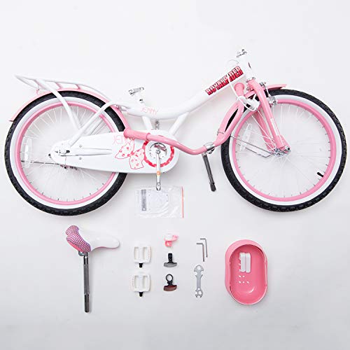 Royalbaby Jenny Princess Pink Girl's Bike with Basket, for Kids, 20 inch Wheels