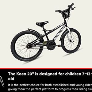 Schwinn Koen & Elm Toddler and Kids Bike, 20-Inch Wheels, Training Wheels Not Included, Black