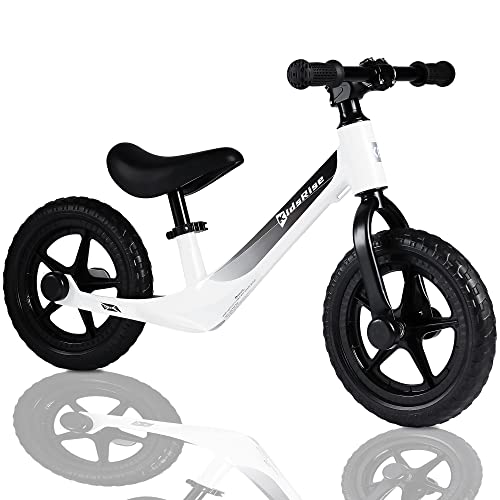 Balance Toddler Bikes, Ages 18 Months to 6 Years,12-Inch,Beginner Rider Training, Multiple Colors, Lightweight 6.3LBS, High-Grade Aerial Material Magnesium Alloy to Make Riding Easy for Kids