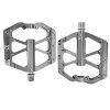 K PEDC MTB Mountain Bike Pedal Platform Flat Bicycle Pedals Aluminum Alloy Non-Slip 9/16" Metal Bike Pedals with 3 Bearings for Road, BMX
