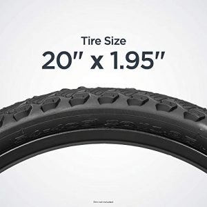 Schwinn Replacement Bike Tire, Hyrbid, 20 x 1.95-Inch , Black
