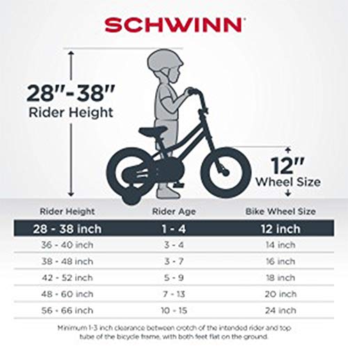 Schwinn Skip 2 Toddler Balance Bike, 12-Inch Wheels, Beginner Rider Training, Graphite/Red