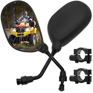 ATV Rear View Mirror, 360 Degrees Ball-Type ATV Side Rearview Mirror with 7/8
