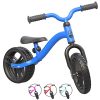 Yvolution Neon 2-in-1 Balance Bike | No-Pedal 9" Balance Bike with Dual Rear Wheels | Ages 2-4 (Blue)