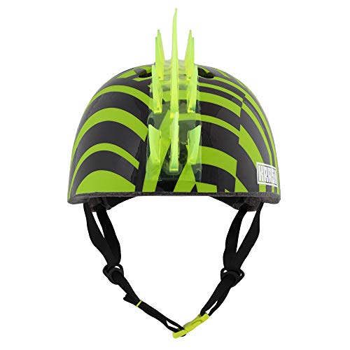 Krash! Dazzle Green LED Youth Mohawk Helmet, One Size, Model Number: 8052882