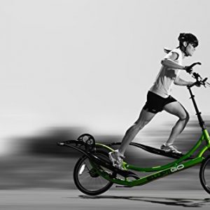 ElliptiGO 3C Long Stride Outdoor Elliptical Bike and Best Hybrid Indoor Exercise Trainer, Green