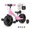 Afranti Toddler Tricycle 3 in 1 Baby Balance Bike for 18 Months to 5 Years Old Kids Trike Girls Boys Training Bicycle with Adjustable Seat Removable Pedals & Training Wheels for Kids 31.5" to 41.3"